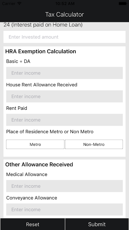 Income Tax Calculator India Screenshot 3