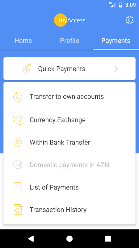 myAccess mobile banking Screenshot 1 