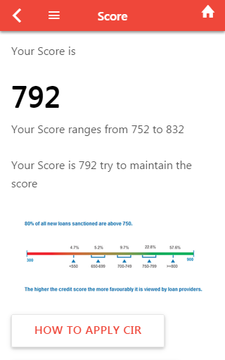 CIBIL Score estimator Screenshot 4