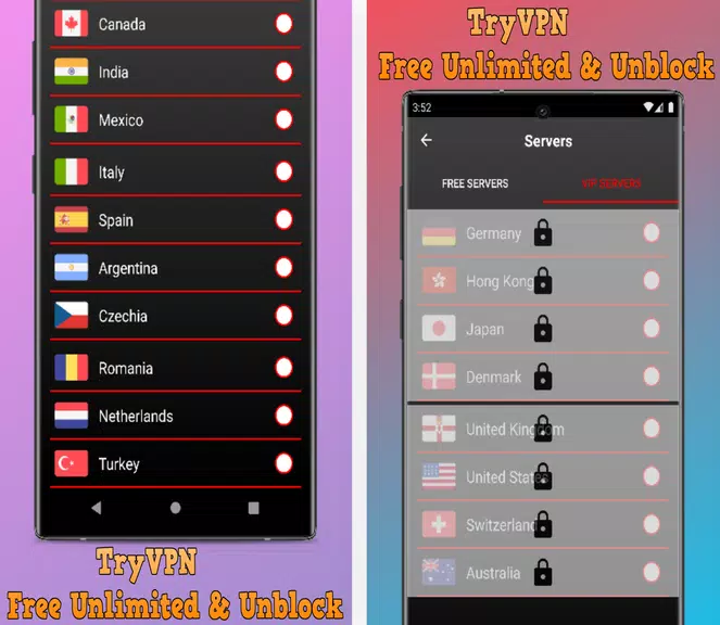 TryVPN - Free Unlimited & Unbl Screenshot 4