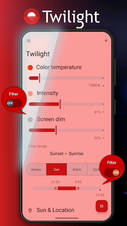 Twilight: Blue Light Filter Mod Screenshot 1 