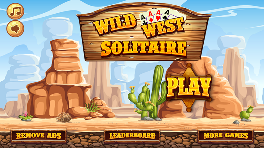 Wild West Tri Peaks Solitaire Screenshot 1