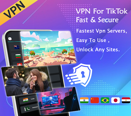 VPN For TikTok - Fast & Secure Screenshot 1