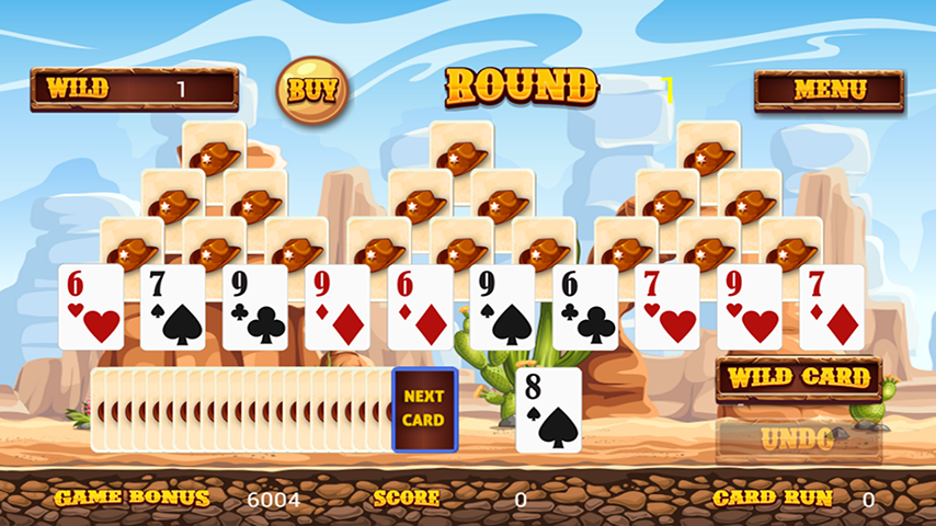 Wild West Tri Peaks Solitaire Screenshot 2