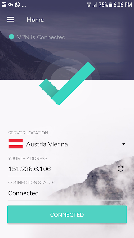 VPN Area: Fast VPN for Android Screenshot 1