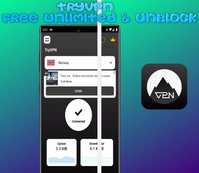 TryVPN - Free Unlimited & Unbl Screenshot 2 