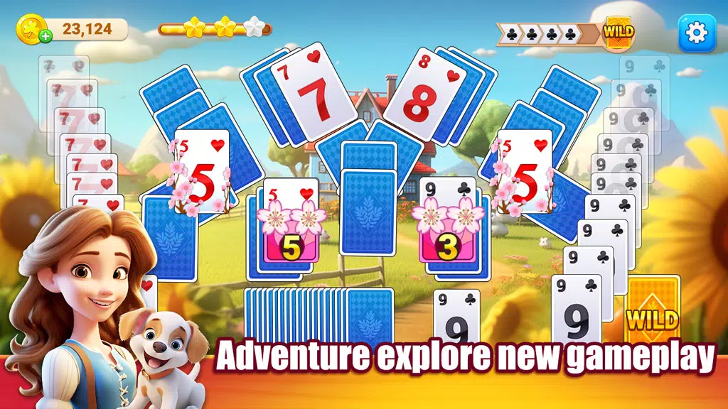 Solitaire TriPeaks Dress Up! Screenshot 1 