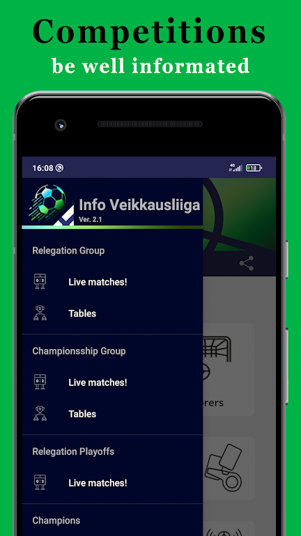 Info Veikkausliiga Screenshot 1