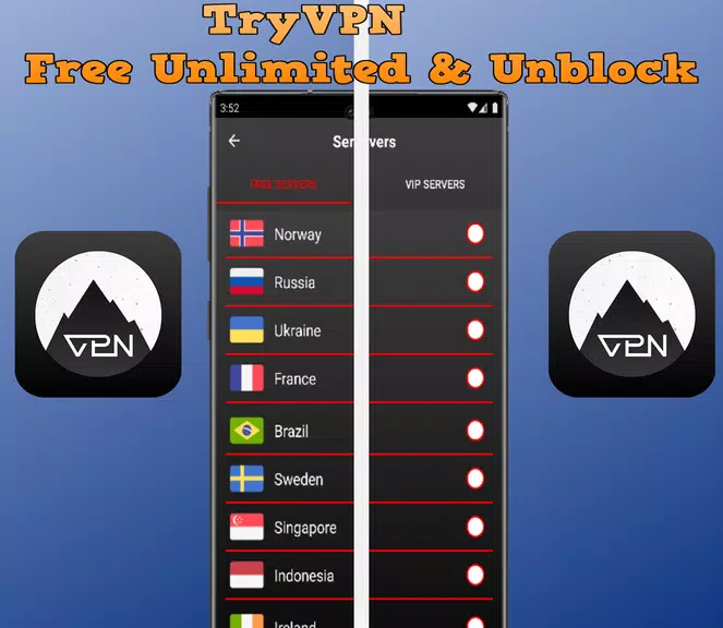 TryVPN - Free Unlimited & Unbl Screenshot 3 