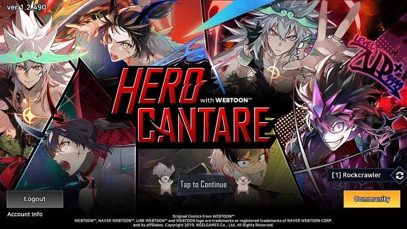 Hero Cantare with WEBTOON Screenshot 1 