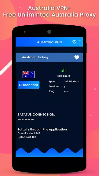 Australia VPN-Free Unlimited Australia Proxy Screenshot 1