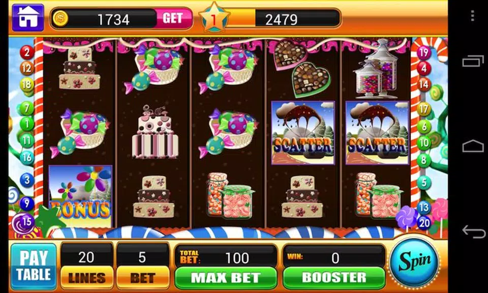 Candy Slots - Slot Machines Free Vegas Casino Game Screenshot 1 