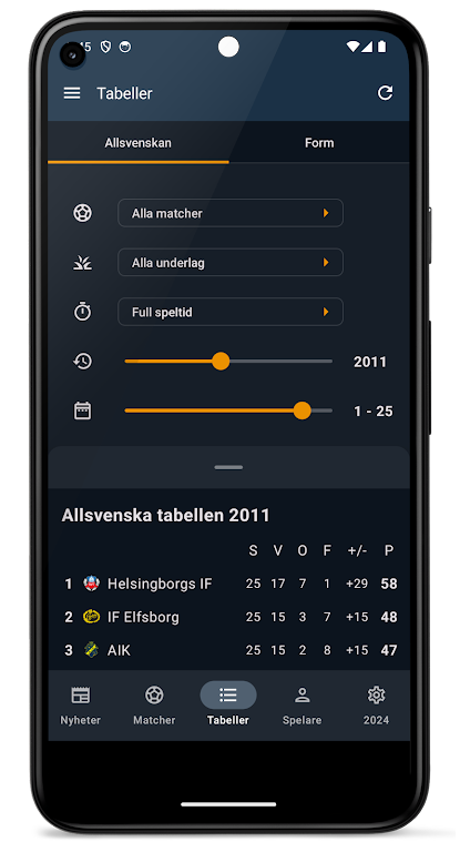 Allsvenskan 2024 Screenshot 3