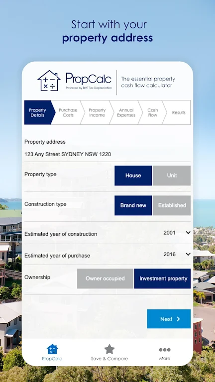 BMT PropCalc Screenshot 1