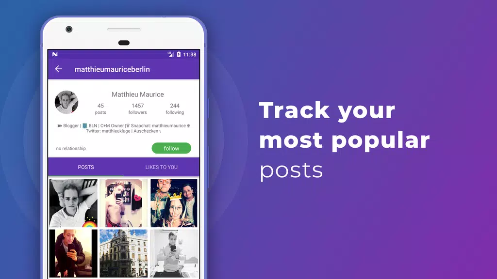 iUnfollowed: followers analytics for Instagram Screenshot 3 