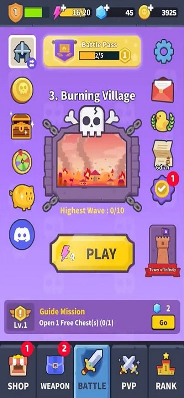 Match War!: Puzzle & Defense Screenshot 1 