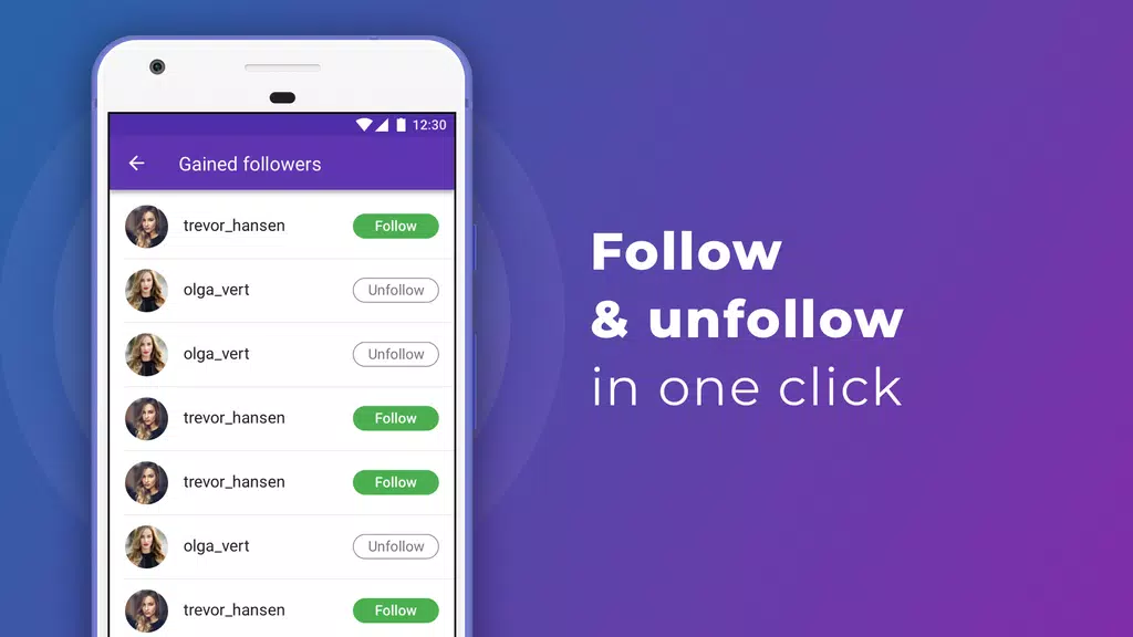 iUnfollowed: followers analytics for Instagram Screenshot 2