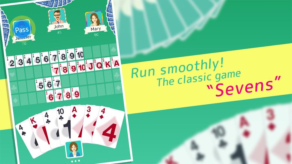 Sevens - Free Card Game Screenshot 1 