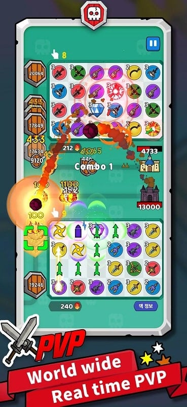 Match War!: Puzzle & Defense Screenshot 2