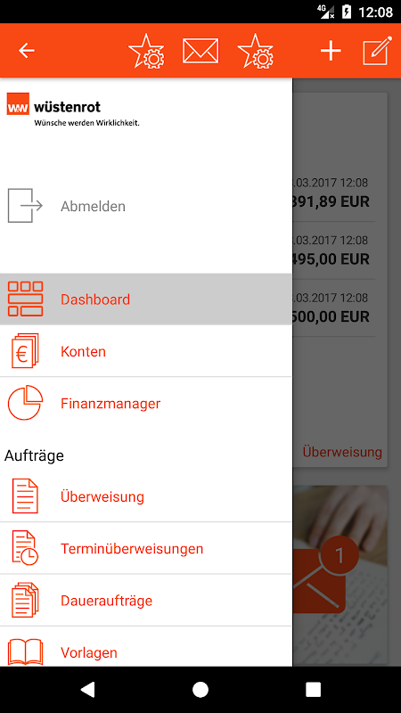 Wüstenrot Banking Screenshot 2