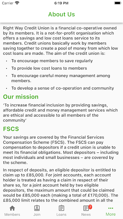 Right Way Credit Union Screenshot 4 