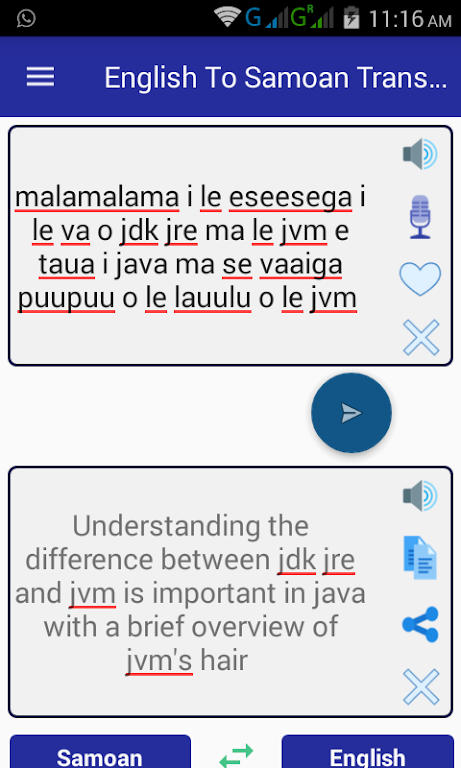 English Samoan Translator Screenshot 2 