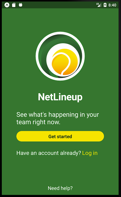 Tennis NetLineup Screenshot 1