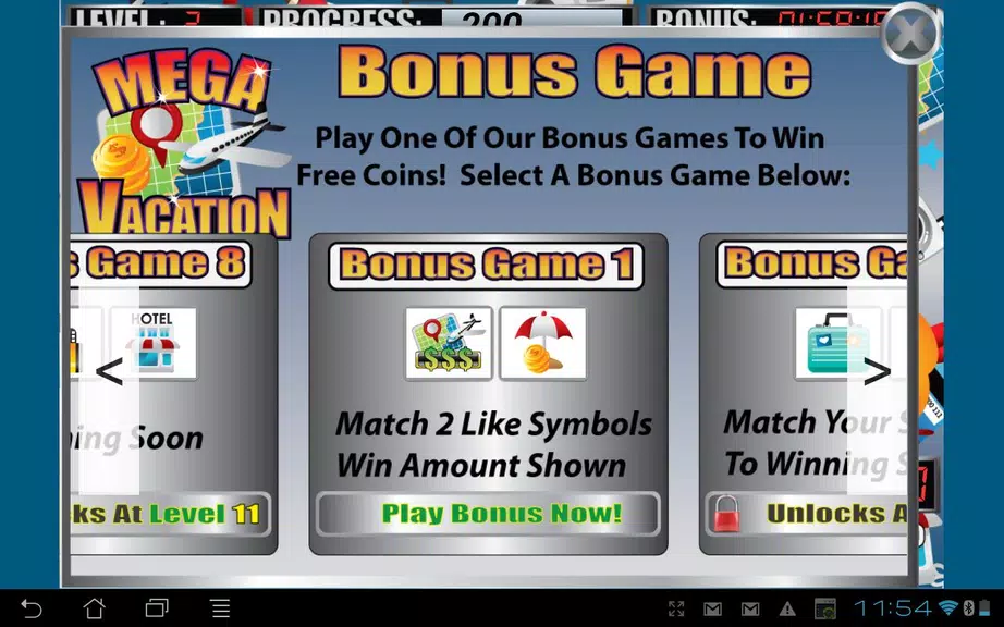 Mega Vacation Slot Machine Screenshot 2 