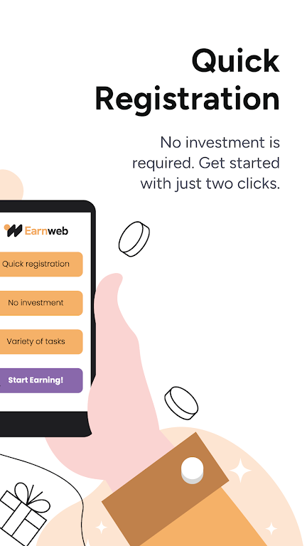 Earnweb: Earning app & website Screenshot 2 