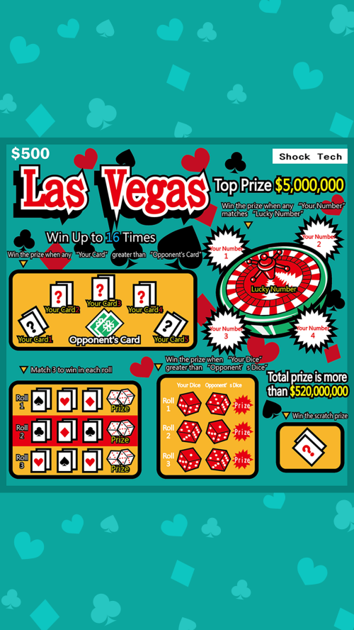 Las Vegas Scratch Ticket Screenshot 1 