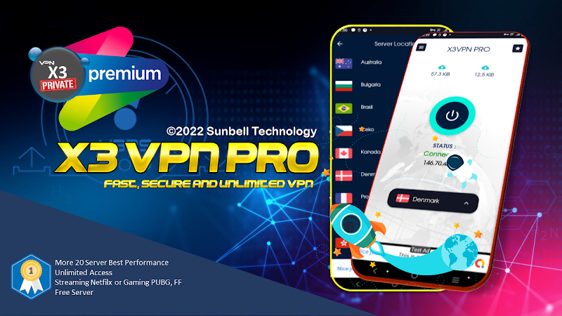 X3 VPN Pro - Private & Secure Screenshot 3 