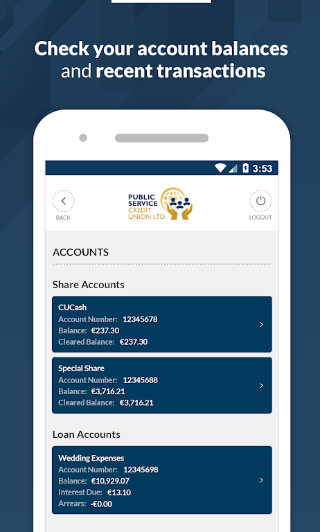 Public Service Credit Union Screenshot 2 