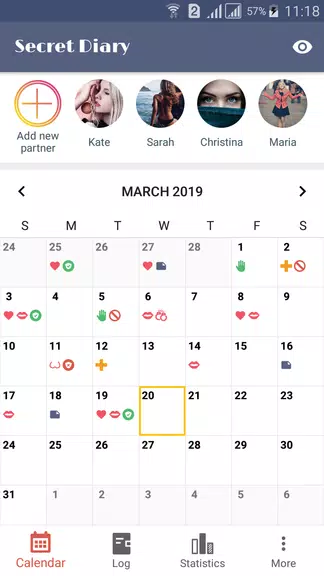 Sex Life - Sex Tracker, Diary of Sex, Sex Calendar Screenshot 1