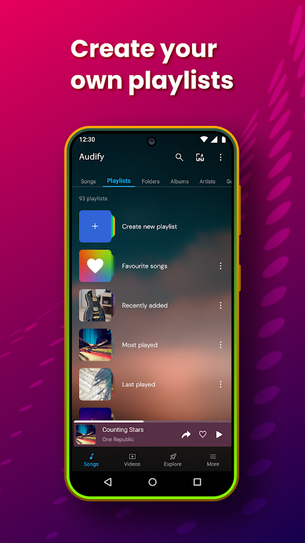 Audify Music Player Mod Screenshot 2 