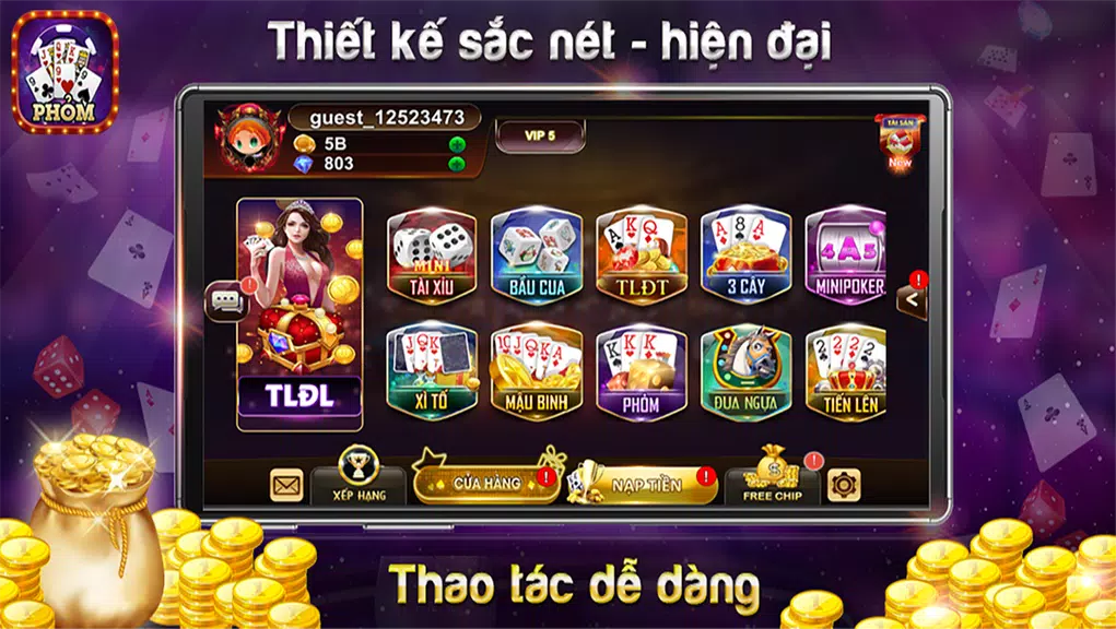 4Play - Phỏm Tá Lả Tú Lơ Khơ Screenshot 1 