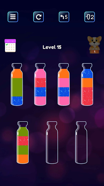 Soda Sort: Water Color Puzzle Mod Screenshot 3 