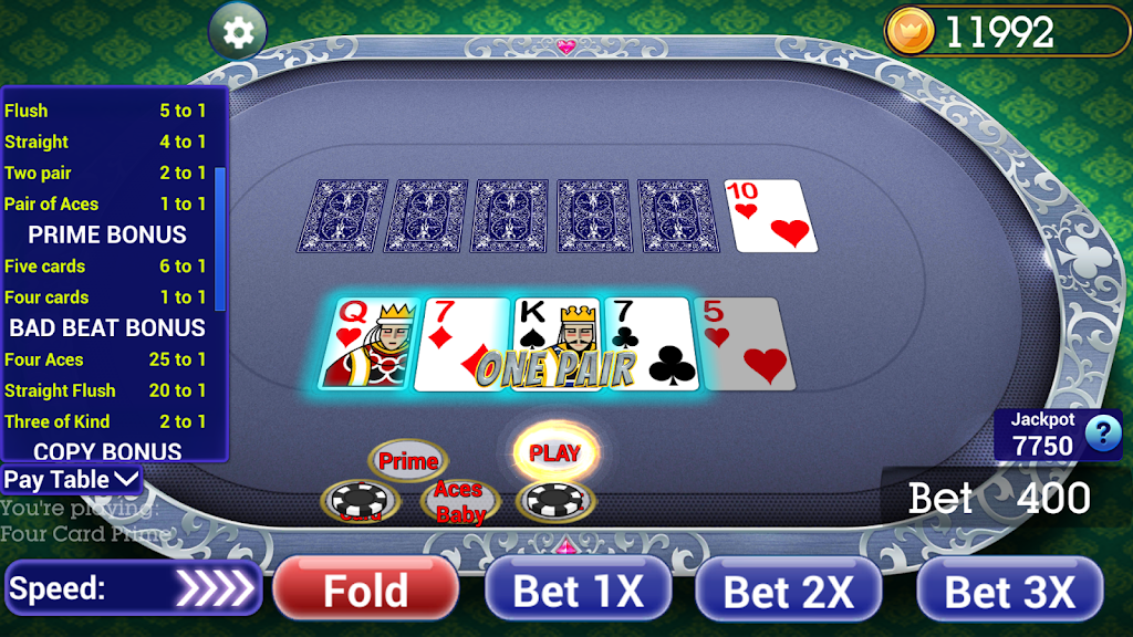 Poker Four Card Screenshot 3 