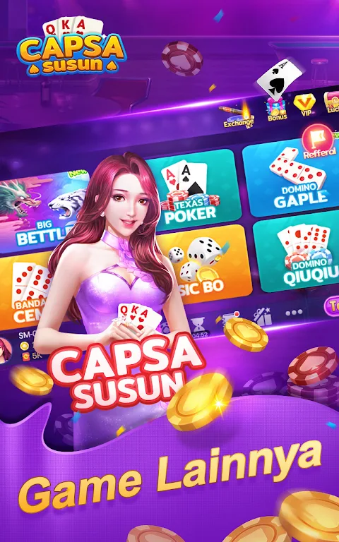 Capsa Susun Online Domino QQ Screenshot 1 