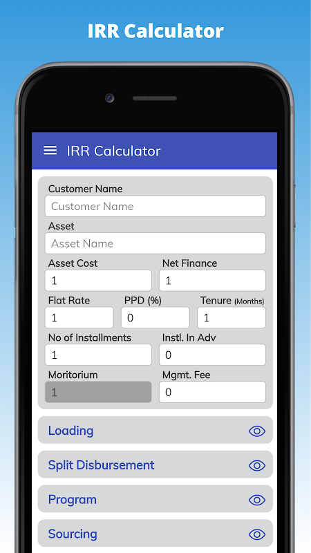 Loan IRR Calculator - Banking Calculator Screenshot 3 