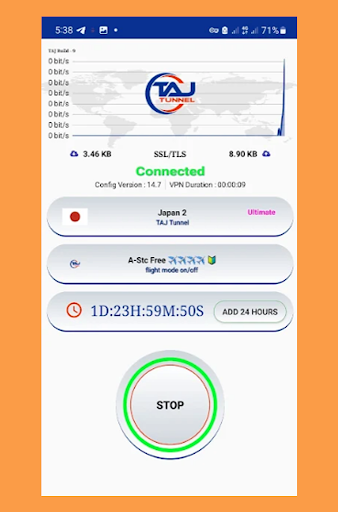 Taj Tunnel Plus Secure VPN Pro Screenshot 3 