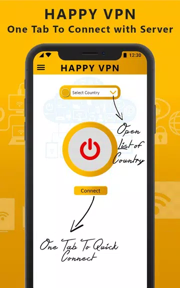 Happy Free VPN – Unlimited Open & Pure VPN Client Screenshot 1