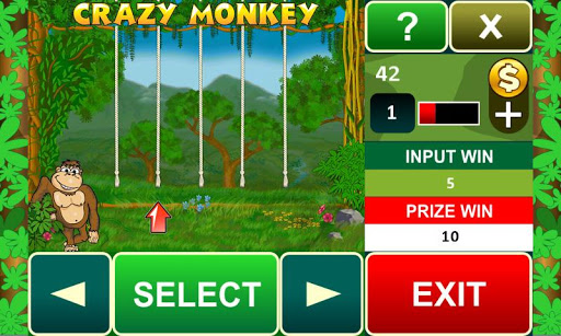 Crazy Monkey slot machine Screenshot 1