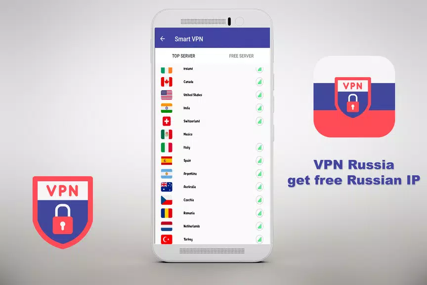 Free VPN Russia - get Russian IP - VPN  ⭐⭐⭐⭐⭐ Screenshot 2