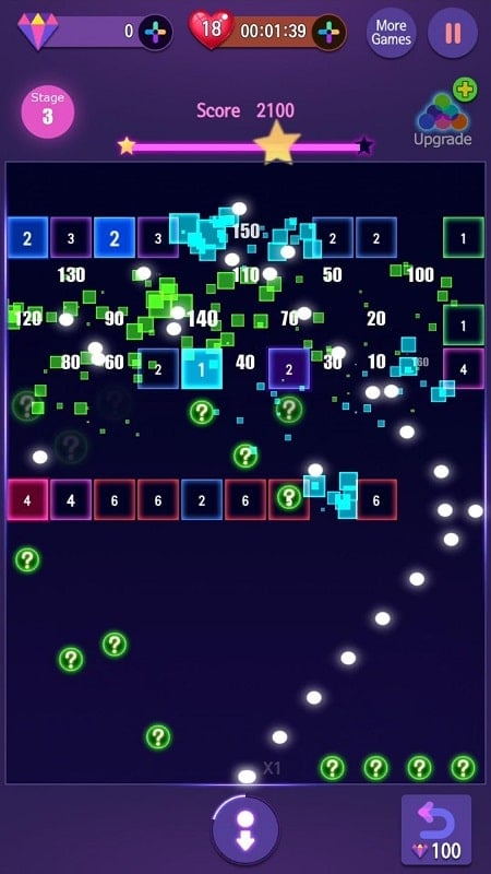 Neon Bricks Master Screenshot 1