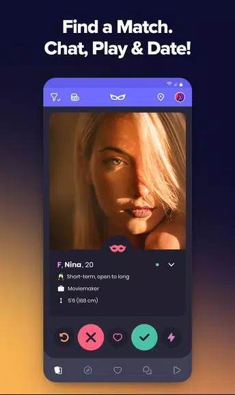Masked Fling: Dating app Screenshot 1 
