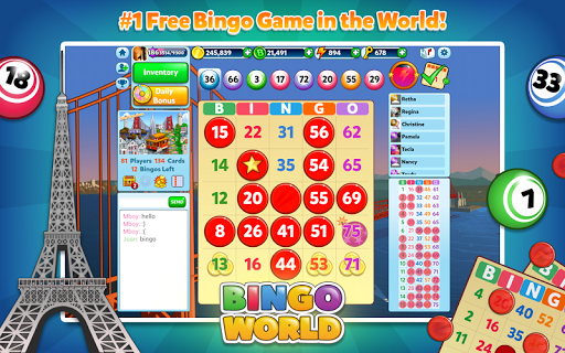 Bingo World - FREE Game Screenshot 1 