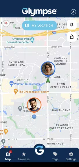Glympse - Share GPS location Screenshot 1 