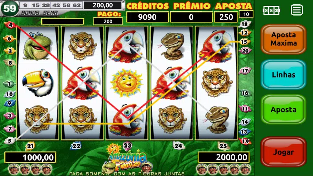 Amazônia Fantasy Slots Screenshot 2