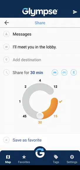 Glympse - Share GPS location Screenshot 3 