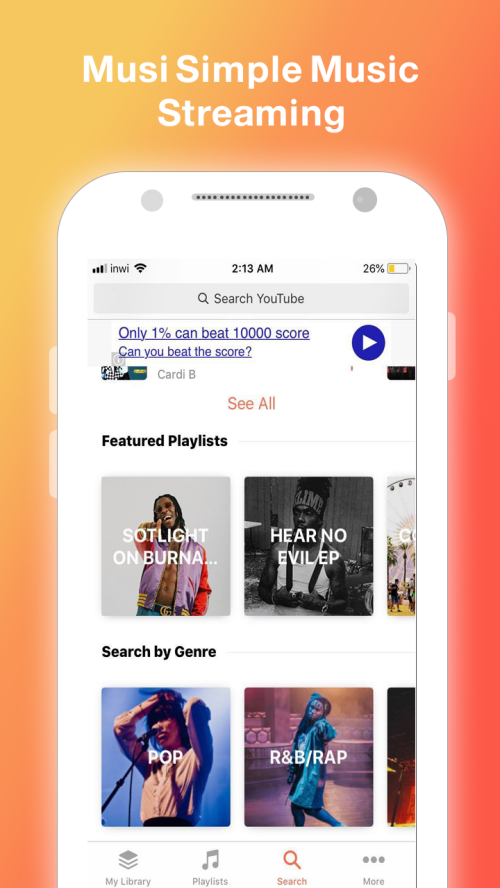 Musi : Simple Music Streaming Advice 2019 Screenshot 3 